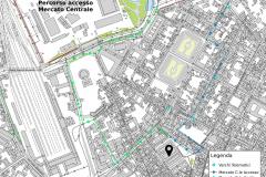 Mappa per accesso al Mercato centrale di Firenze